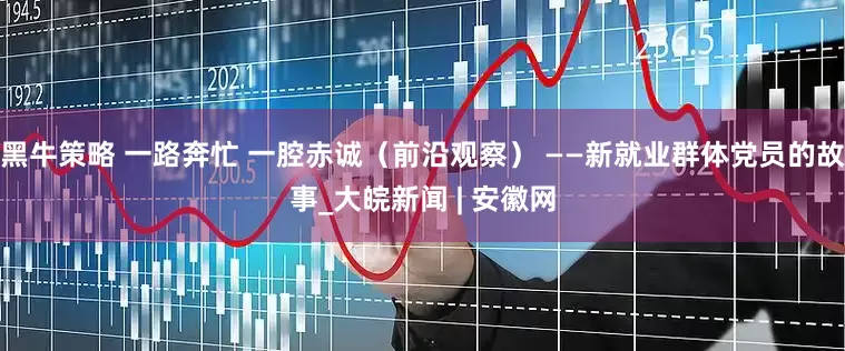 黑牛策略 一路奔忙 一腔赤诚（前沿观察） ——新就业群体党员的故事_大皖新闻 | 安徽网